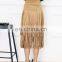 2017 wholesale women's latest fashion sexy girl mini skirt design wild style suede multi tassel skirt