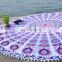 72" Indian Mandala Roundie Bohemian Hippie Tapestries With Pom-Pom Lace Round Beach Throw Wall Hanging Yoga Mat Table Cover