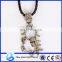Fashion pirate Style Necklace, Cool Pirate Necklace With Skull Anchor Pendant