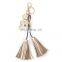 Creative pendant five petal flower PU leather tassel Keychain bag pendant