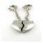 Love shaped couple keychain for wholesale