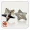 Star Shape ABS Plastic Silver/ Gun Metal Plating Color Shank Button For Garment Coat, Sweater