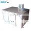 Automatic defrost refrigerative low noise ceiling dehumidifier