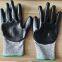 13G HPPE  Nitrile Coated Cut Resistant Gloves Anti Cut Level 5