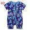 2019 New Summer Newborn Baby Boys Short Sleeves Overalls Clothes With zipper  Cotton Rompers Baby Clothes over 40styles