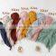 Organic Muslin Blanket Cute Knotted Lion Baby Comforter Toy