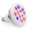 Small AC220V 36W E27 Par Full Spectrum Led Plant Flower Grow Bulb Light