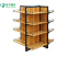 Elegant Design Retail Display Stand, Supermarket Wood Shelving, 4 Way Gondola Shelf