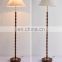 new European style design brass metal with walnut wood with cloth lampshade table lamp and floor lamp with 3C certificate