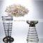 Nordic Glass Flower Vase Or Candle Holder Dual Purpose Ornament For Home Decor Crystal  Decoration