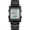 New Skmei 1812 Square Digital Watch For Men Gold Stainless Steel Watch Water Resistant 3 ATM