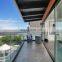 Frameless glass deck railing stair railing balcony railing