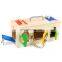 Educational preschool montessori wooden lock toys