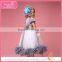 Oem service fancy grey dresses for baby girl, party dresses for girl 1-9 years
