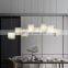 Nordic loft staircase living room restaurant acrylic chandelier hotel project customized marble pendant lighting