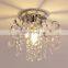 Mini Chandelier Crystal Ceiling Light Small Flush Mount Ceiling Light Ceiling Lights for Bedroom Bathroom Hallway