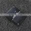 Black Genuine Nappa Leather Snap buttons Men Mobile Phone Case Phone Purse Small Wallet with Card Slots
