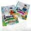 custom printed crispy snack food aluminum foil holographic packaging stand up zipper bag