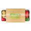 Bamboo Wooden Chopping Board Cutting With Sliding Stainless Steel Tray