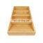 Luxury Spice Drawer Organizer for Kitchen Bamboo Spice Rack Organizer for Drawer for Deep Drawers