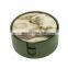 Grey Stone Round Lacquer Coasters with Holder Set of 6 Custom Design Drink Cup Coaster Set For Table Decor Wholesale