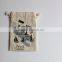 6*10cm with Customer Logo linen Gift Pouch for Present Packing or Gift Wrapping