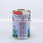 1 Liter printed round metal tin can/aerosol cans with plastic cap