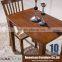 Chocolate dining table designs in rubber wood/HF03 dining table