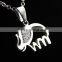 High quality stainless steel cute elephant necklace diamond elephant pendant necklace wholesale