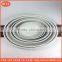 baking plate ceramic big size oval egg shape porcelain baking pan, dinner roast ellipse plate,rastaurant buffet pan flower