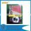 With a metal lock book shape box with good quality eva insert