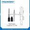 Liquid eyeliner tube with grey long cone shaped cap