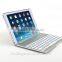 2015 Best seller Backlit Bluetoth keyboardcase for IOS with smart cover