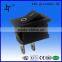 CQC CE RoHS black table lamp 2a rocker switch t85