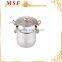 MSF-6427 Carbon Steel Pasta Pot With Strainer Pasta Steamer Set Heat Resistant Painting on Body Non Stick Coating in Pasta