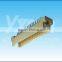 2.54mm pitch 16 pin three row DIN 41612 straight male DIN connector