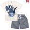 Boys' summer suit 2015 tide children of two 1-2-3-4-5 years old Korean Short Sleeved cotton baby clothes