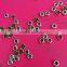 500pcs 3mm Glass Gems Stone Nail Jewelry with Gold Metal Ring