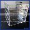 2016 hot sale acrylic drawer storage organizer with 5 drawer & 1 top lid