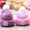 Cute Knitted Hat Patches For Kids Clothing,Small Baby Dress Decoration Applique Patch