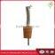 Free flow stainless wine/bottle pourer with tiny cap