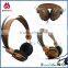 3.5mm popular super bass wood headphones