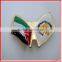 popular and durable metal flag pin badge,football pin badge,Brazil flag pin badge