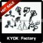 KYOK Fancy design black color curtain finials,plating iron curtain finials for strong curtain poles