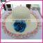 2015 fashion summer flower lady bowknot beach wholesale cheap Knit hat