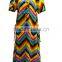 C1003 2016 newest popular loose comfortable colorful special pattern long dress, soft material,African women's Lady dress