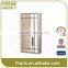 Traditional wall mirrored jewelry organizer, silver wall cabinet for jewelry display