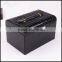 Black Leather Flip portable drawer jewelry necklace ring earrings wholesale custom packaging bo