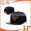 2016 high quality bangladesh caps black leather snapback hat                        
                                                Quality Choice