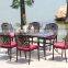 Cast Aluminum Patio Sets/Patio Garden Furniture/Cast Aluminum Table with 6 seater